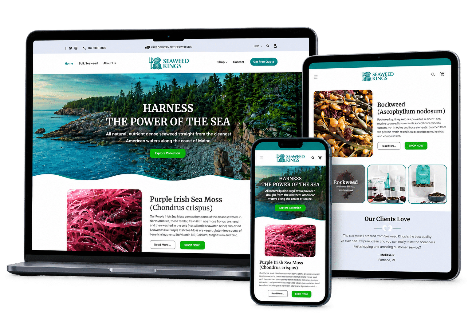 Shopify website project delivered through a long-term U.S. agency partnership